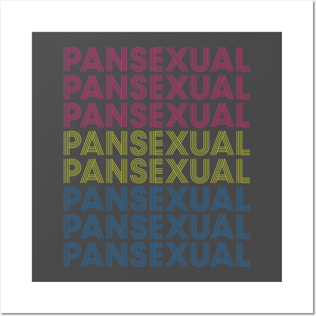 Retro Pansexual Pride Wall Art by AceOfTrades